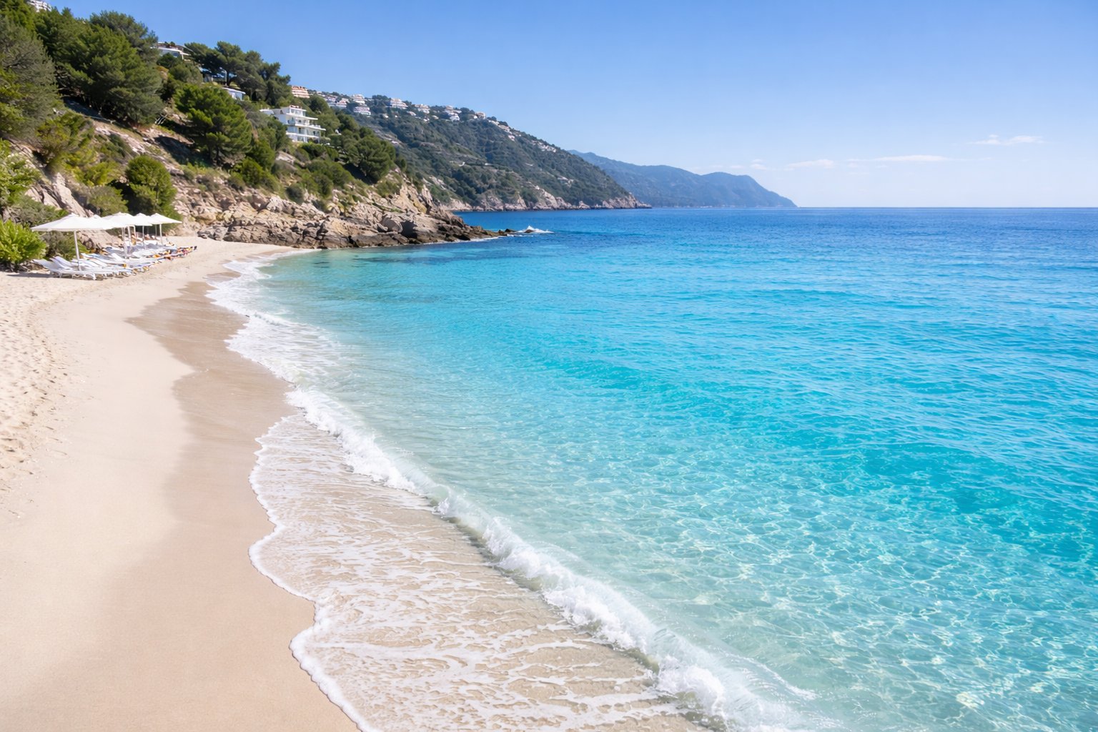 Sandy beach on the Costa Blanca